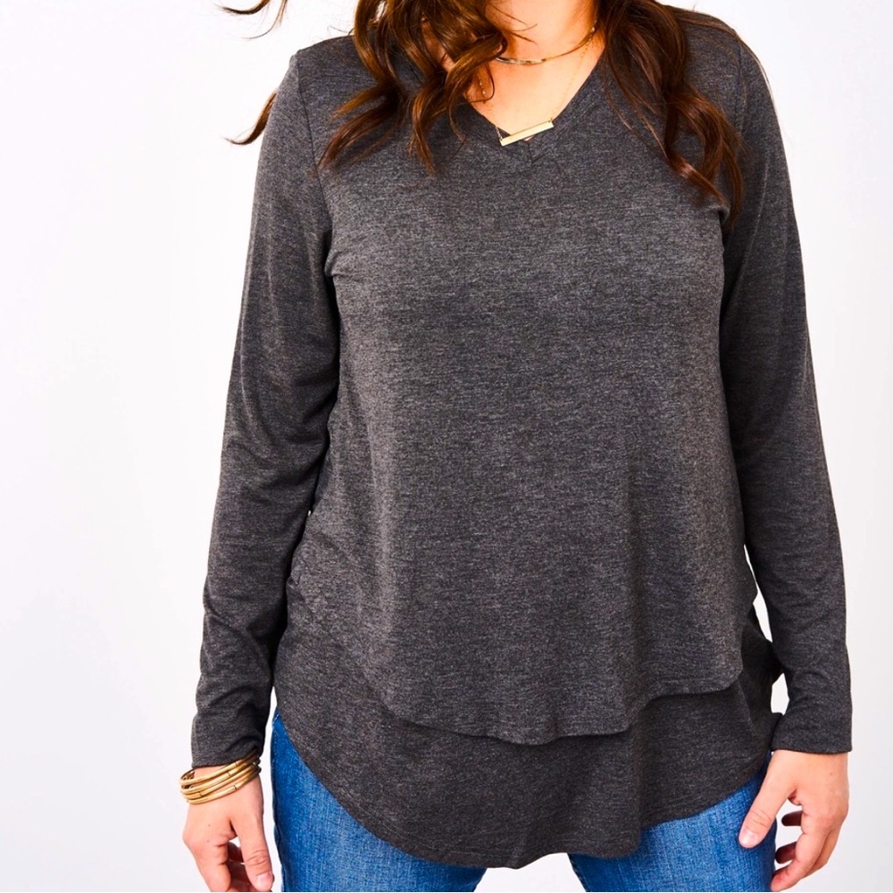 WOMENS L latched mama top